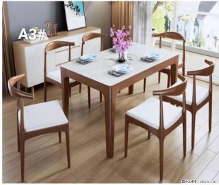 T08高级长方桌，胡桃色  1.35米带炉一桌四椅650元，现货11套。 - 淮安28生活网 ha.28life.com